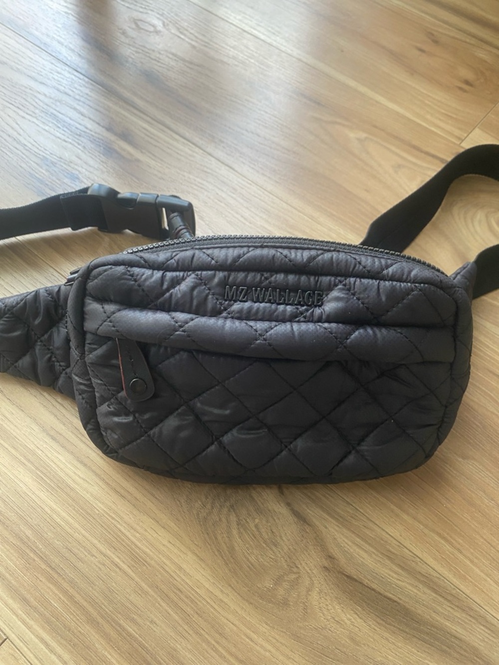 MZ Wallace Quilted Black Belt Bag